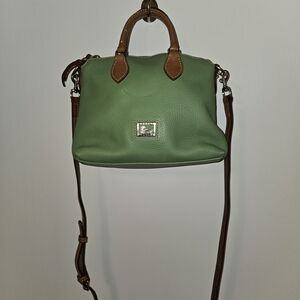 Dooney & Bourke Green and Brown Crossbody Bag